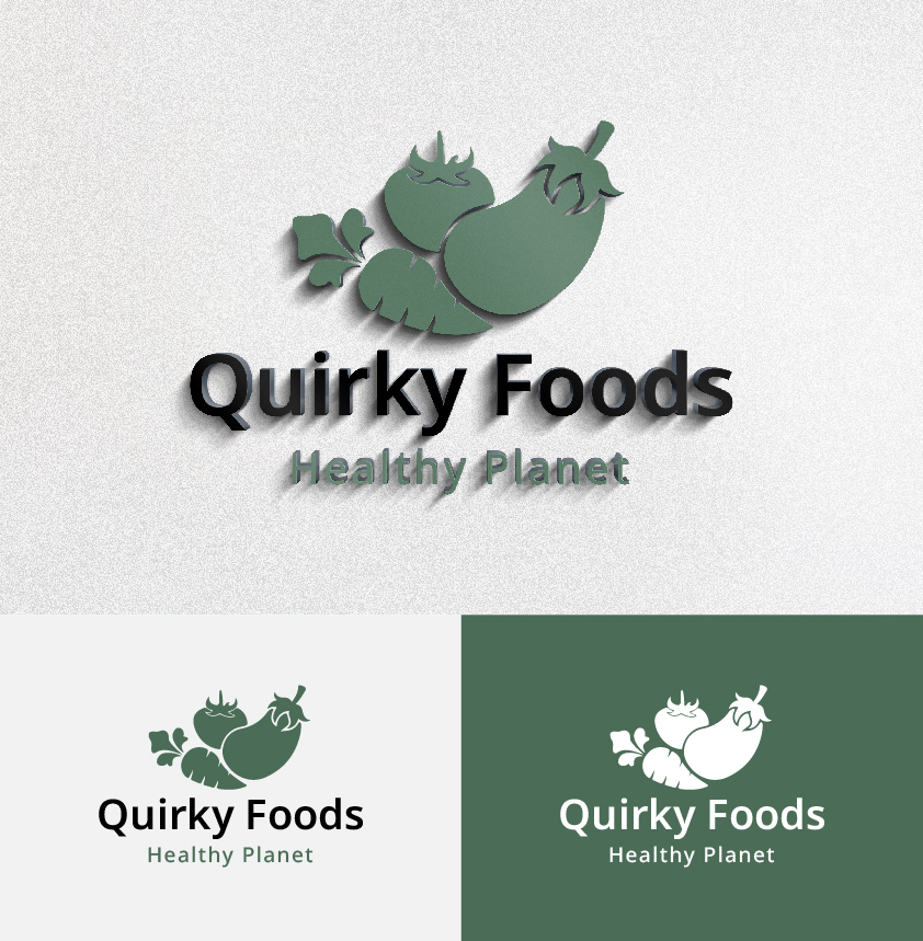 Logo Design by Tanvir Ahammed for Quirky Foods Corp. | Design #32468566
