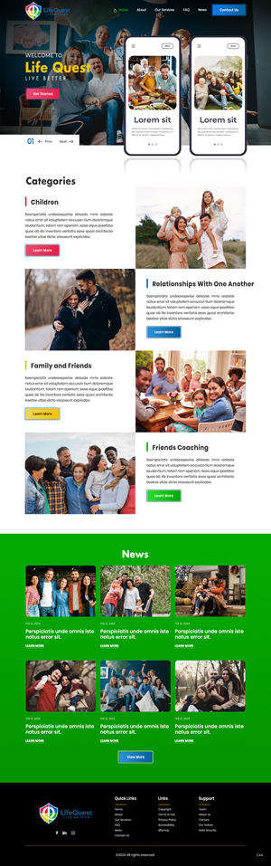 Web Design by pb for LifeQuest Limited | Design: #32476426