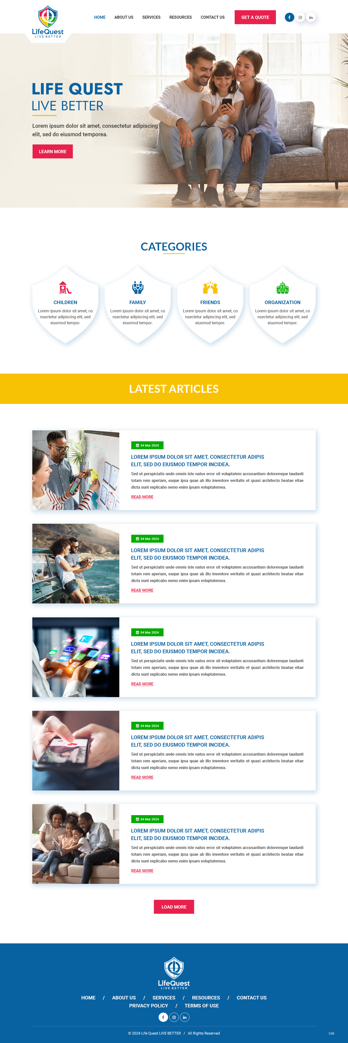 Web Design by pb for LifeQuest Limited | Design #32476427