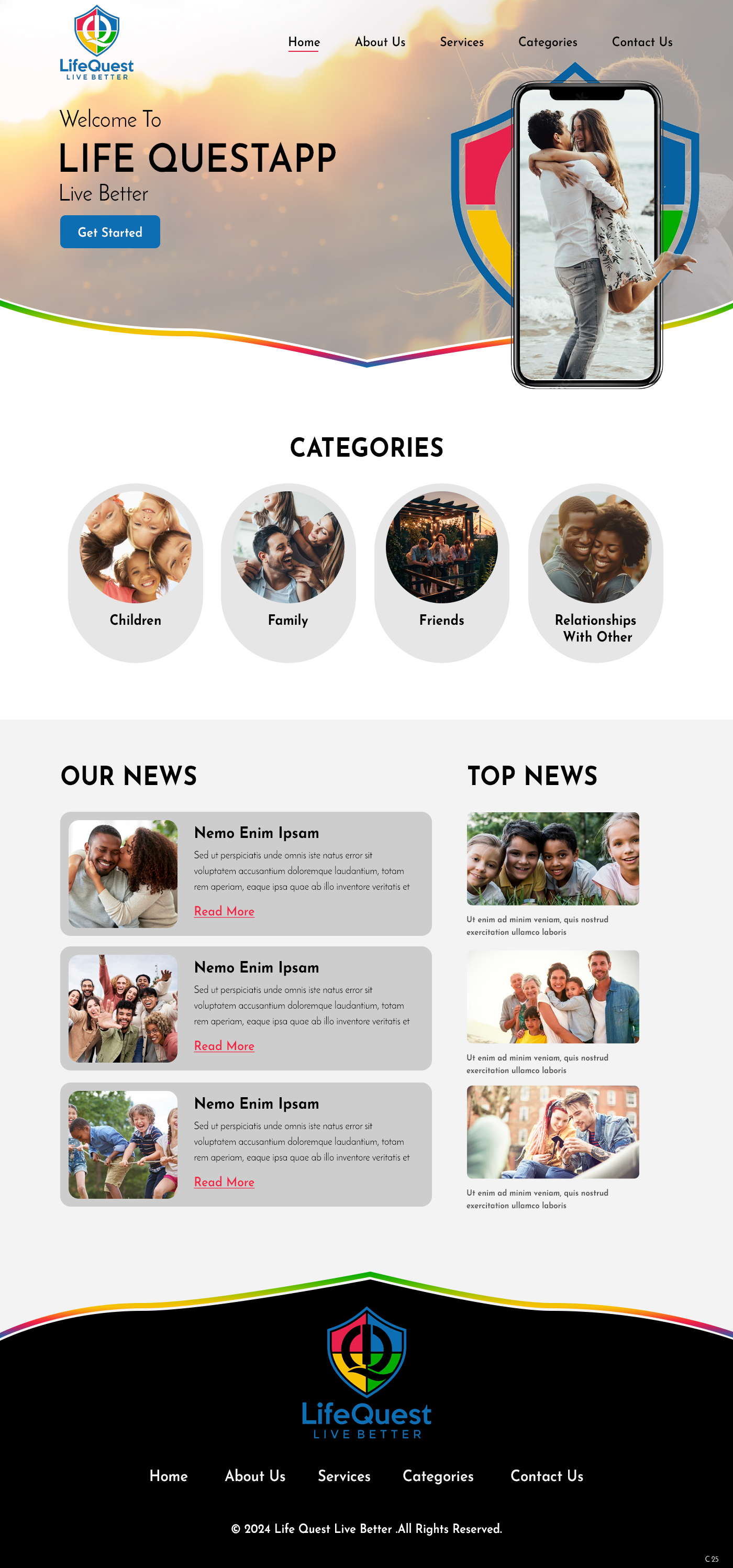 Web Design par pb pour LifeQuest Limited | Design #32476430