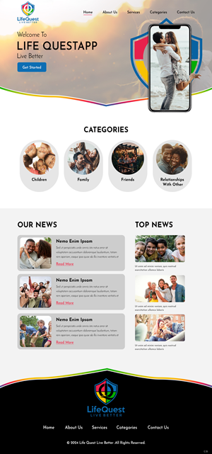 Web Design by pb for LifeQuest Limited | Design: #32476430