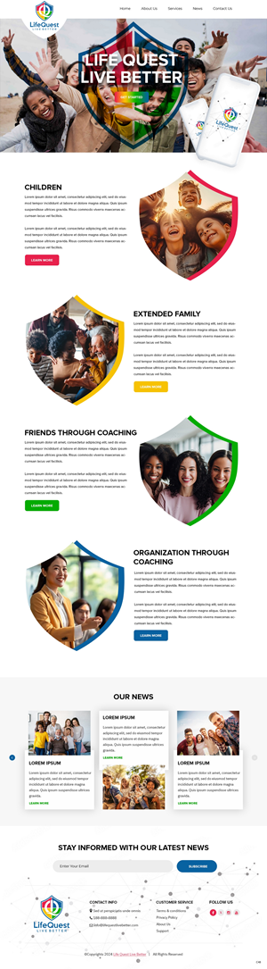 Web Design by pb for LifeQuest Limited | Design: #32476434
