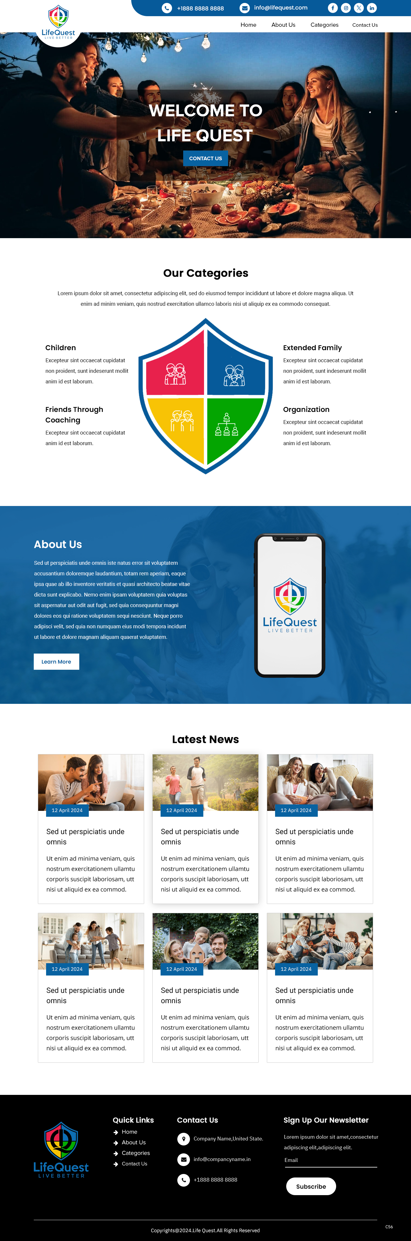 Web Design by pb for LifeQuest Limited | Design #32476436