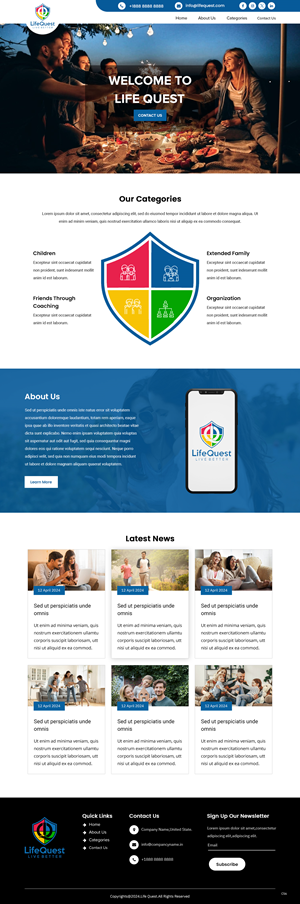 Web Design by pb for LifeQuest Limited | Design: #32476436