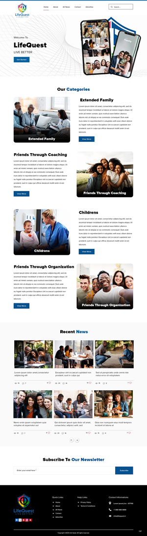 Web Design by pb for LifeQuest Limited | Design: #32476445