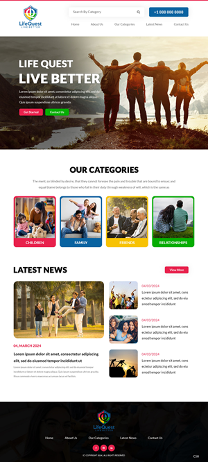 Web Design by pb for LifeQuest Limited | Design: #32476446