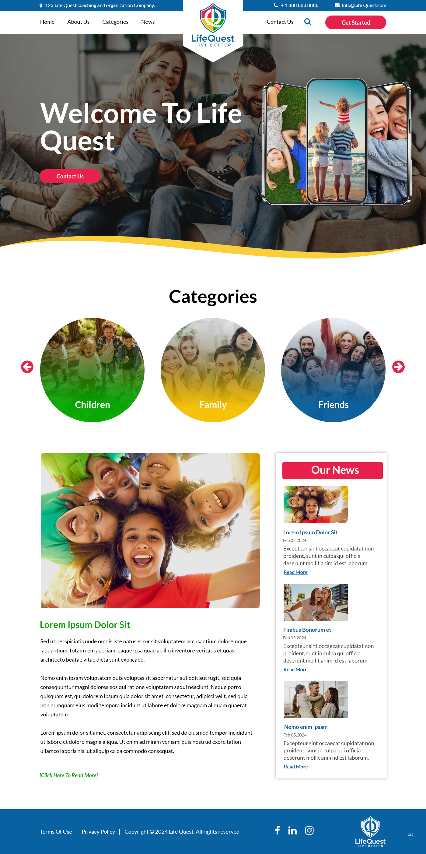 Web Design by pb for LifeQuest Limited | Design #32476447