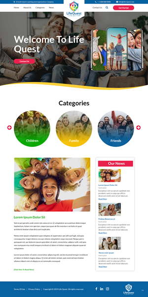 Web Design by pb for LifeQuest Limited | Design: #32476447