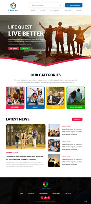 Web Design by pb for LifeQuest Limited | Design: #32476448