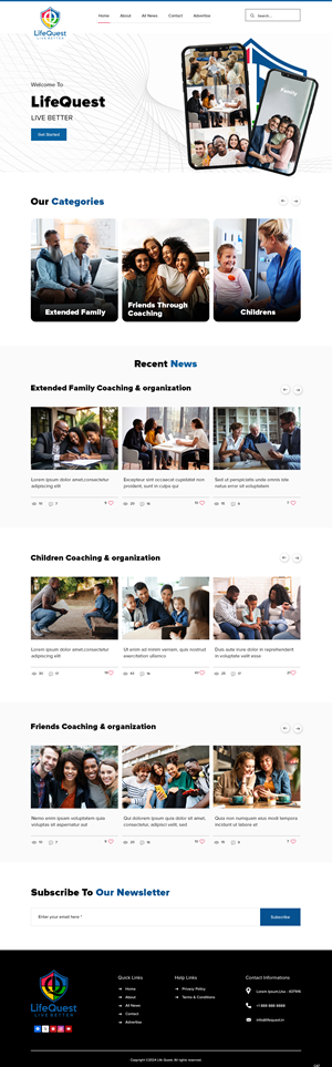 Web Design by pb for LifeQuest Limited | Design: #32476456