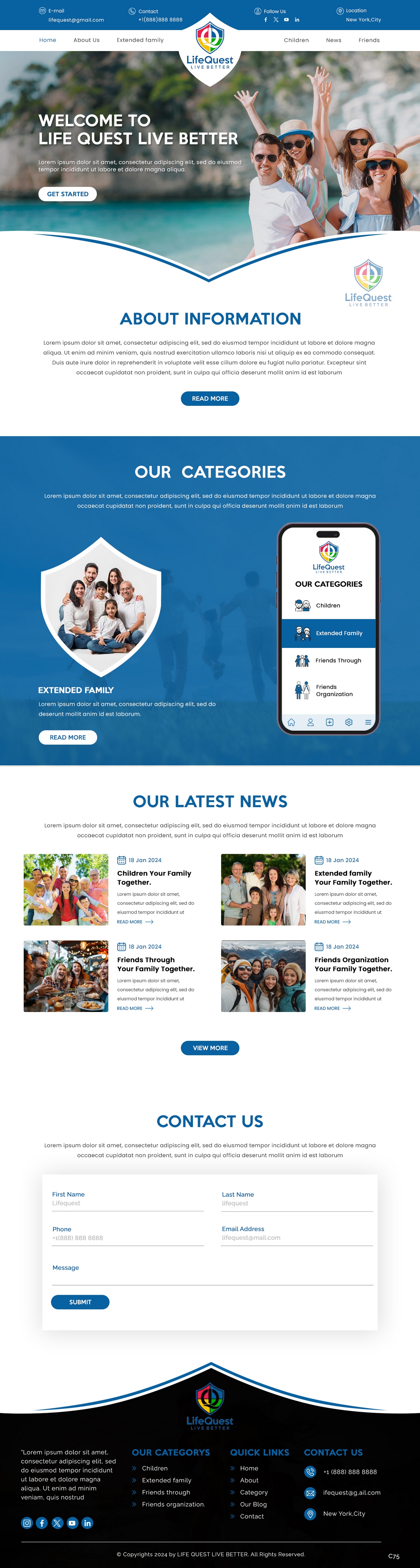 Web Design by pb for LifeQuest Limited | Design #32476459