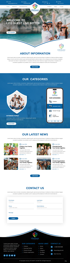 Web Design by pb for LifeQuest Limited | Design: #32476459