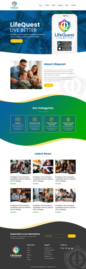 Web Design by pb for LifeQuest Limited | Design: #32476470