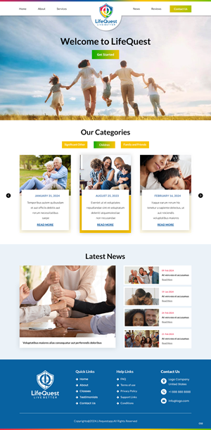 Web Design by pb for LifeQuest Limited | Design: #32484520