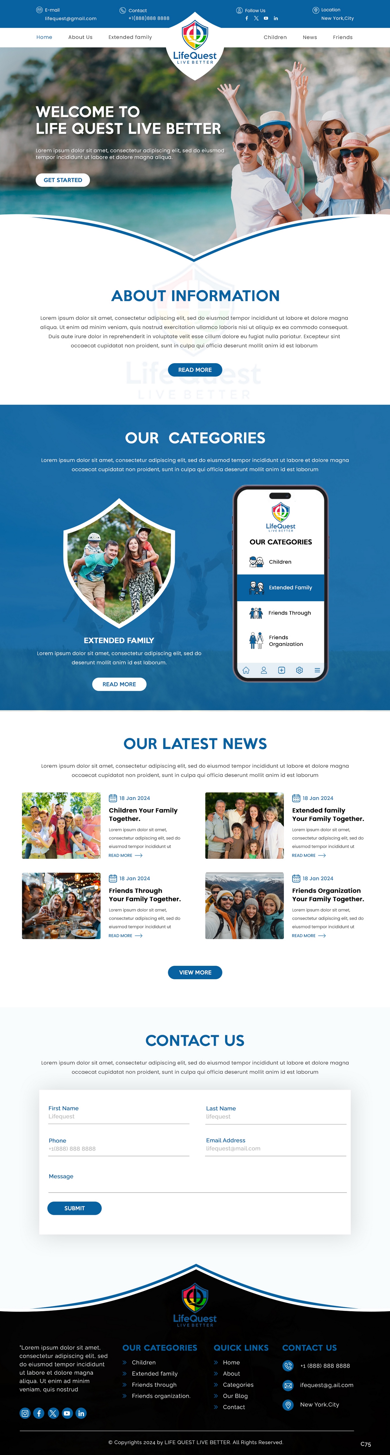 Web Design by pb for LifeQuest Limited | Design #32484522
