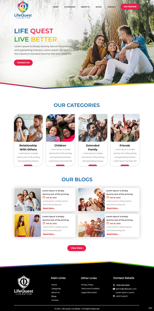 Web Design by pb for LifeQuest Limited | Design: #32484523
