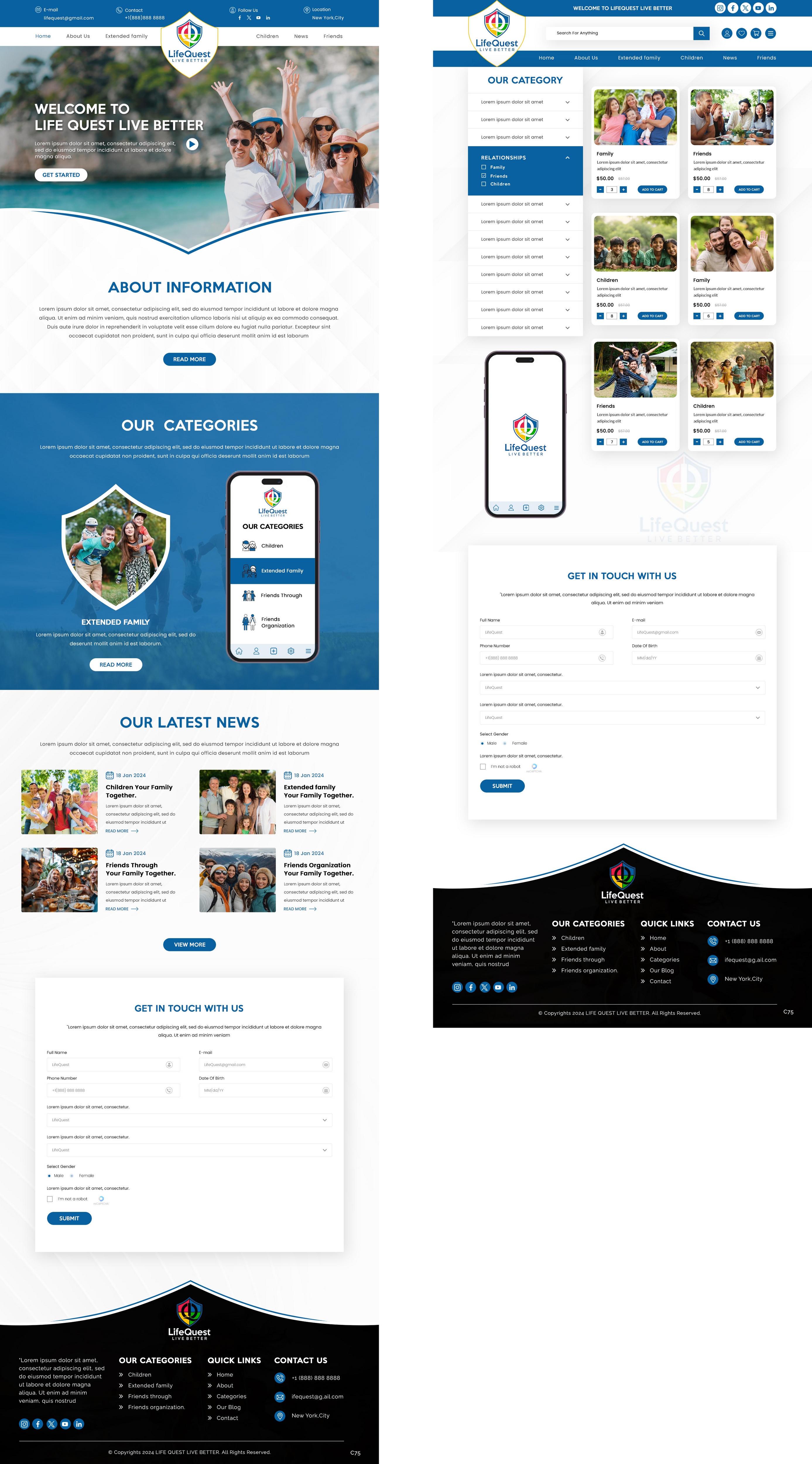 Web Design by pb for LifeQuest Limited | Design #32510108