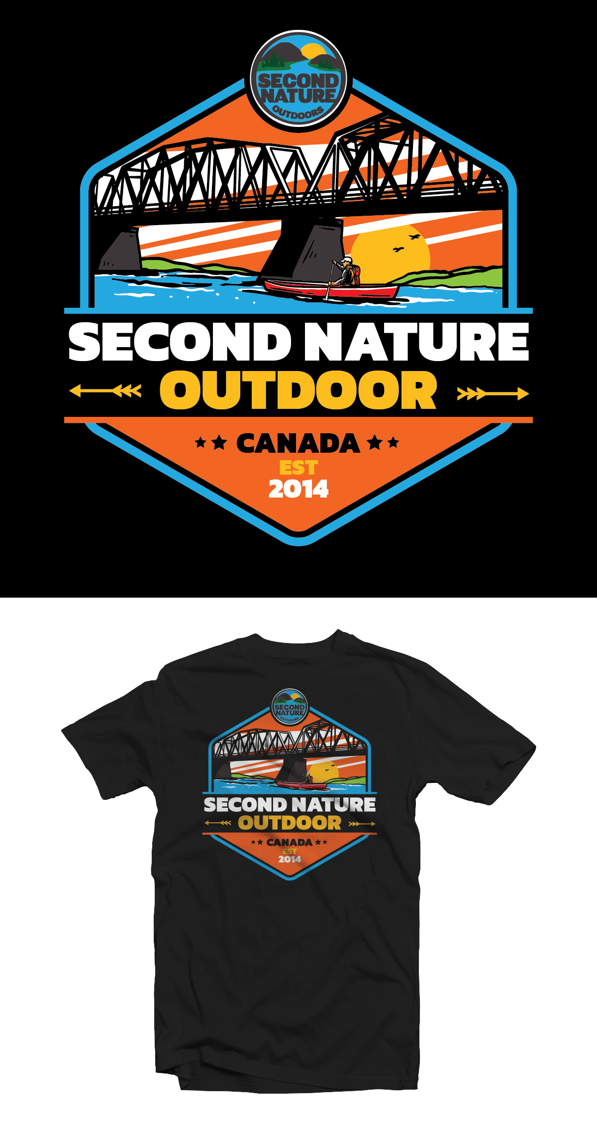 T-shirt Design by Ngoeg for Second Nature Outdoors Inc. | Design #32478173