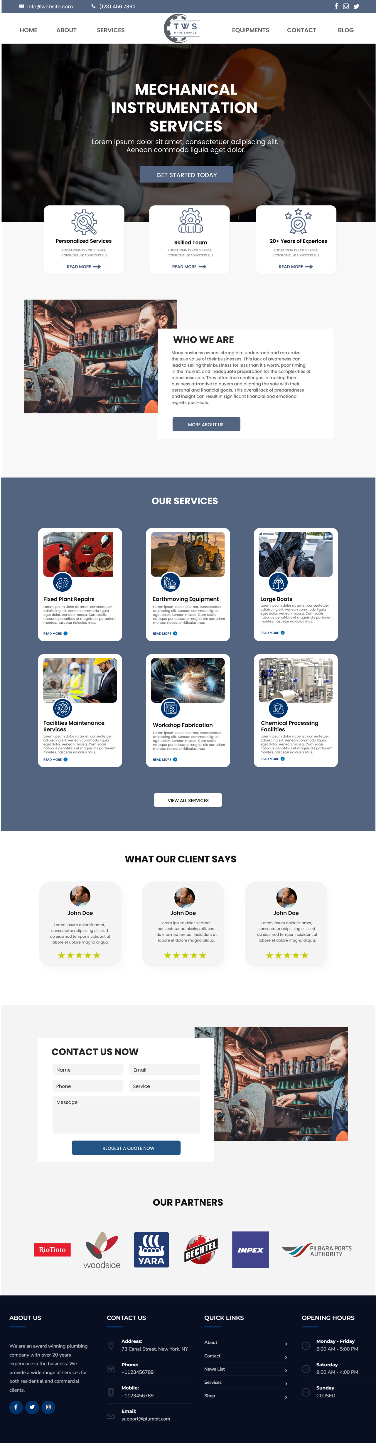Diseño Web por WahDesign para TWS Maintenance Services PTY LTD | Diseño #32473175