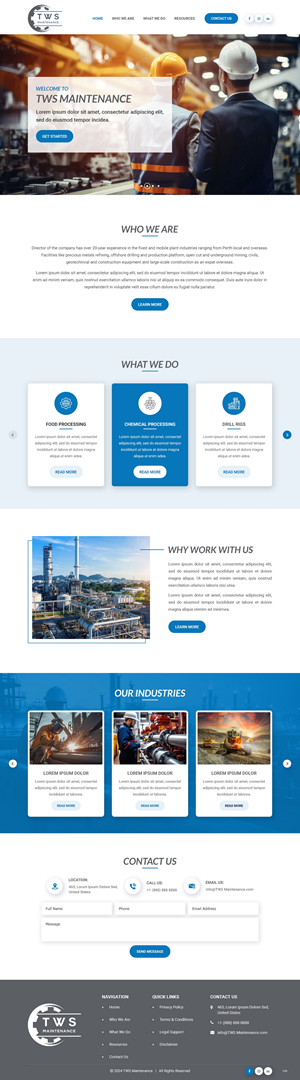 Web Design by pb for TWS Maintenance Services PTY LTD | Design: #32456424
