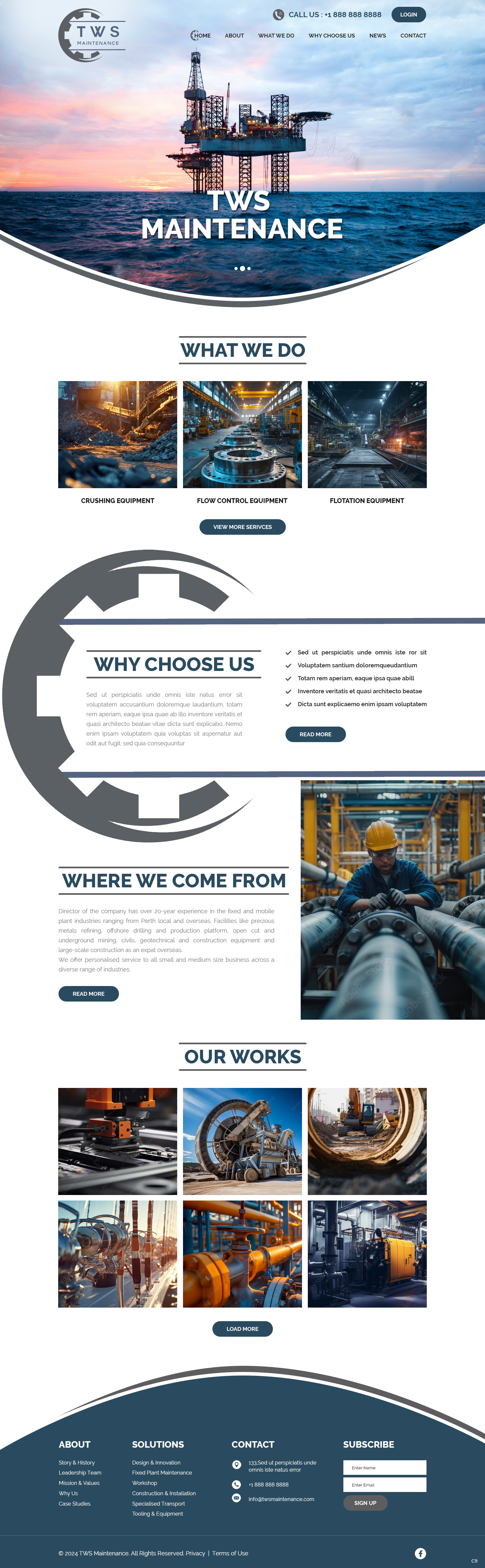 Web Design by pb for TWS Maintenance Services PTY LTD | Design #32456426