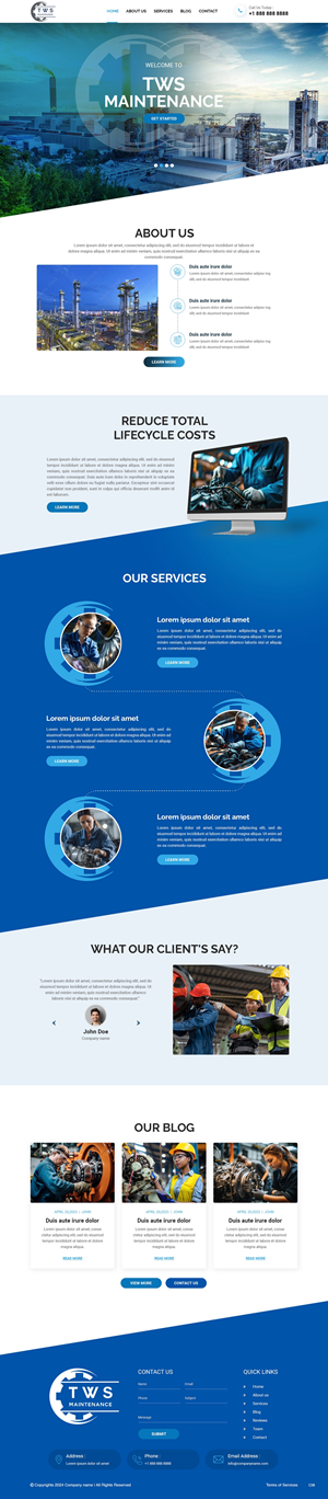 Web Design by pb for TWS Maintenance Services PTY LTD | Design: #32456427