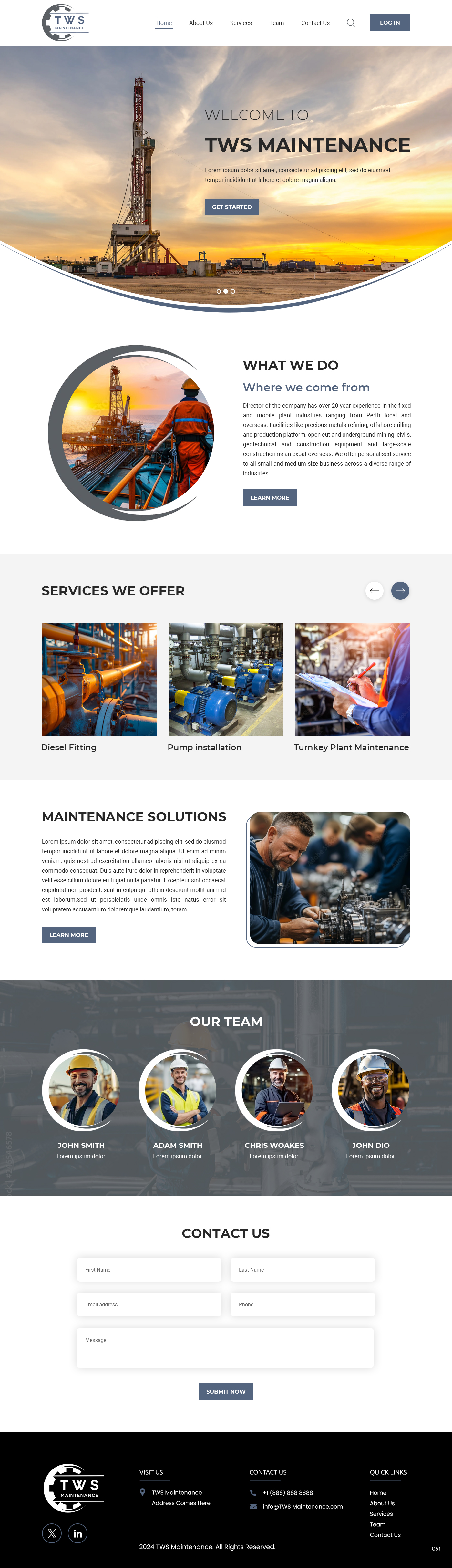 Web-Design von pb für TWS Maintenance Services PTY LTD | Design #32456440