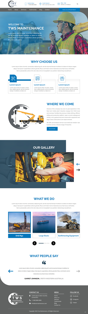 Web Design by pb for TWS Maintenance Services PTY LTD | Design: #32456450