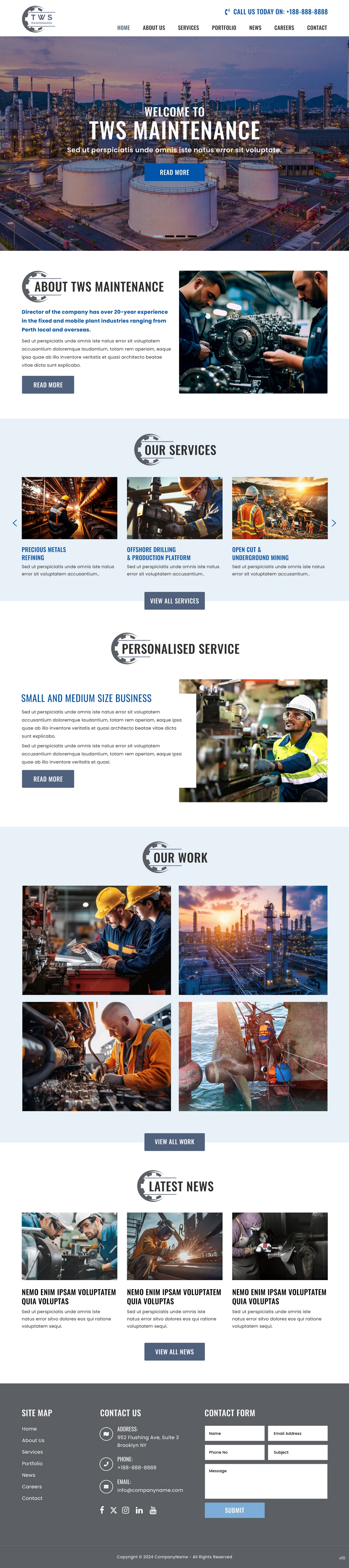 Web-Design von pb für TWS Maintenance Services PTY LTD | Design #32456455