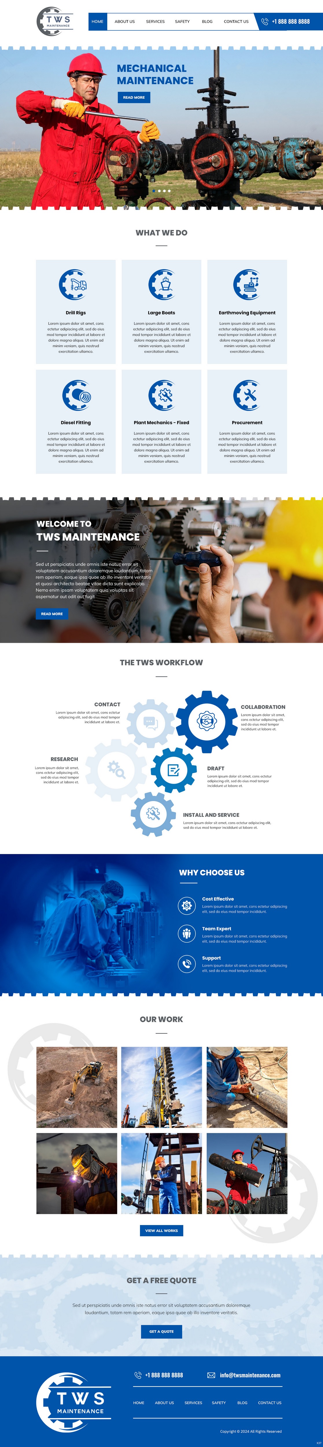 Web-Design von pb für TWS Maintenance Services PTY LTD | Design #32456458