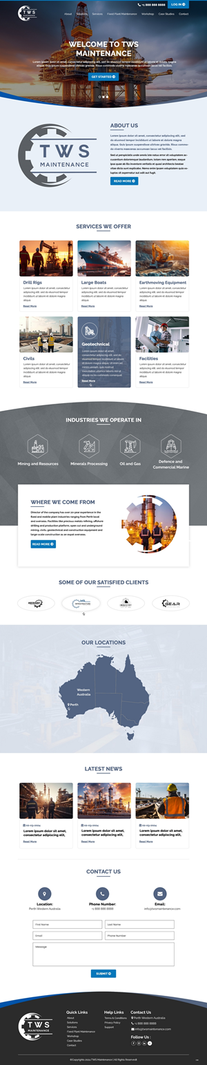 Web Design by pb for TWS Maintenance Services PTY LTD | Design: #32463537