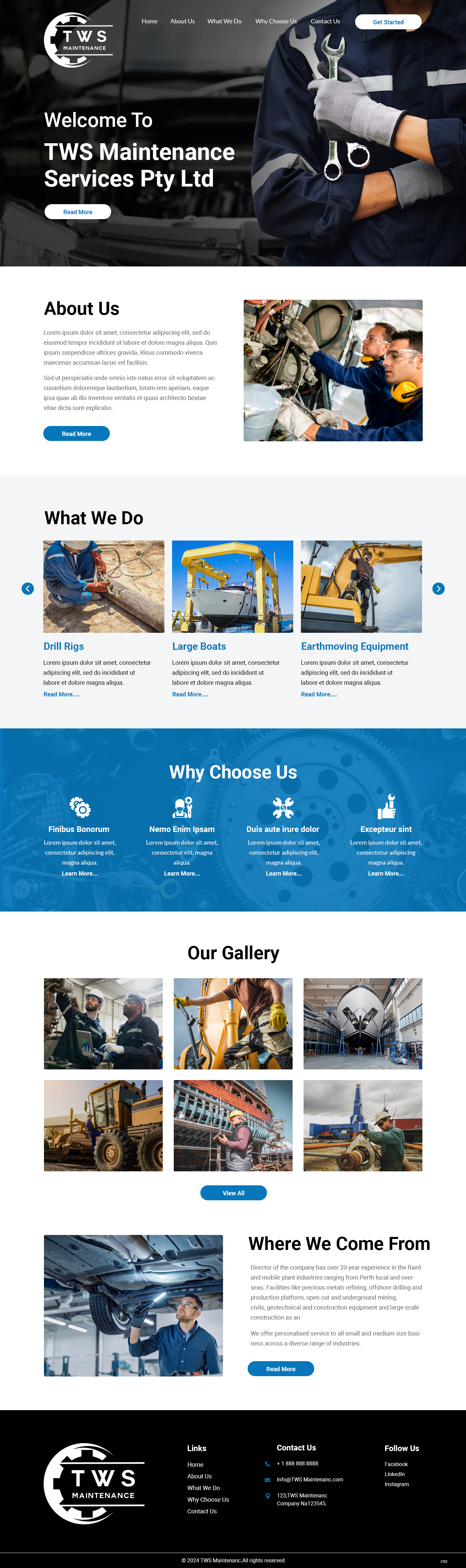 Web Design by pb for TWS Maintenance Services PTY LTD | Design #32463541