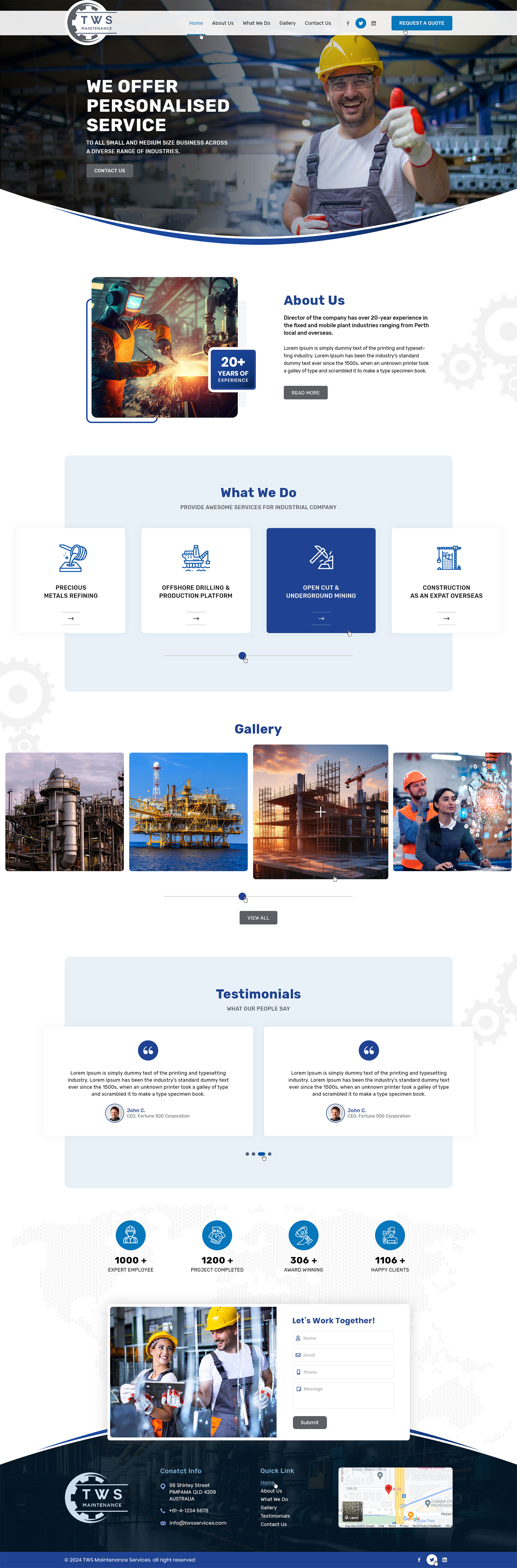 Web Design by Ved Web Services for TWS Maintenance Services PTY LTD | Design #32455533