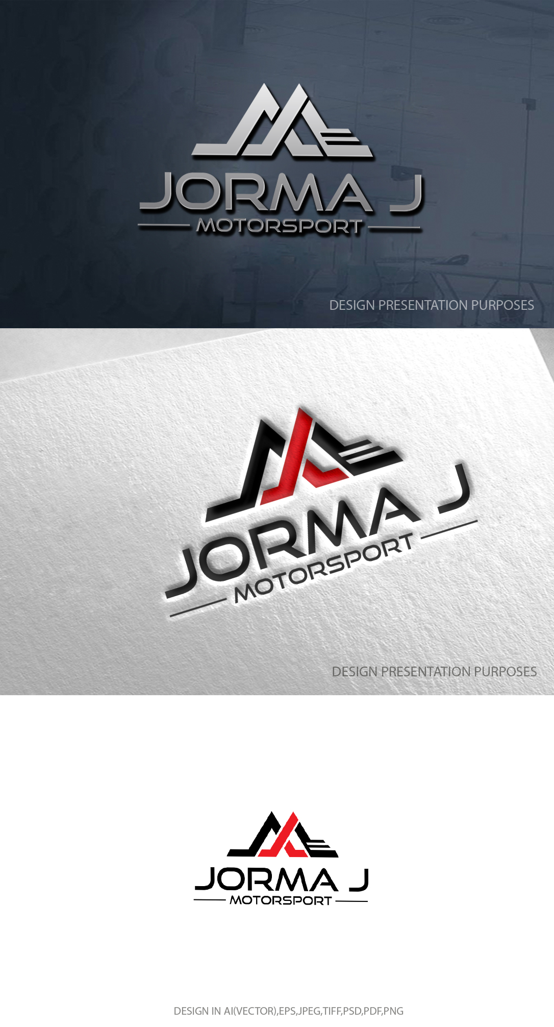 Logo Design by zebronicgraphic for Jorma J Motorsport | Design #32433637
