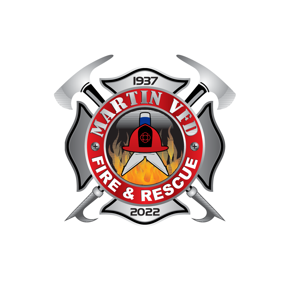 Logo Design by Elrich for Martin VFD | Design #32445673