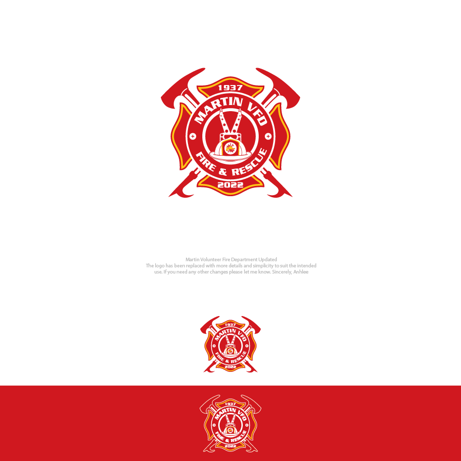 Logo Design by Anhlee for Martin VFD | Design #32478522
