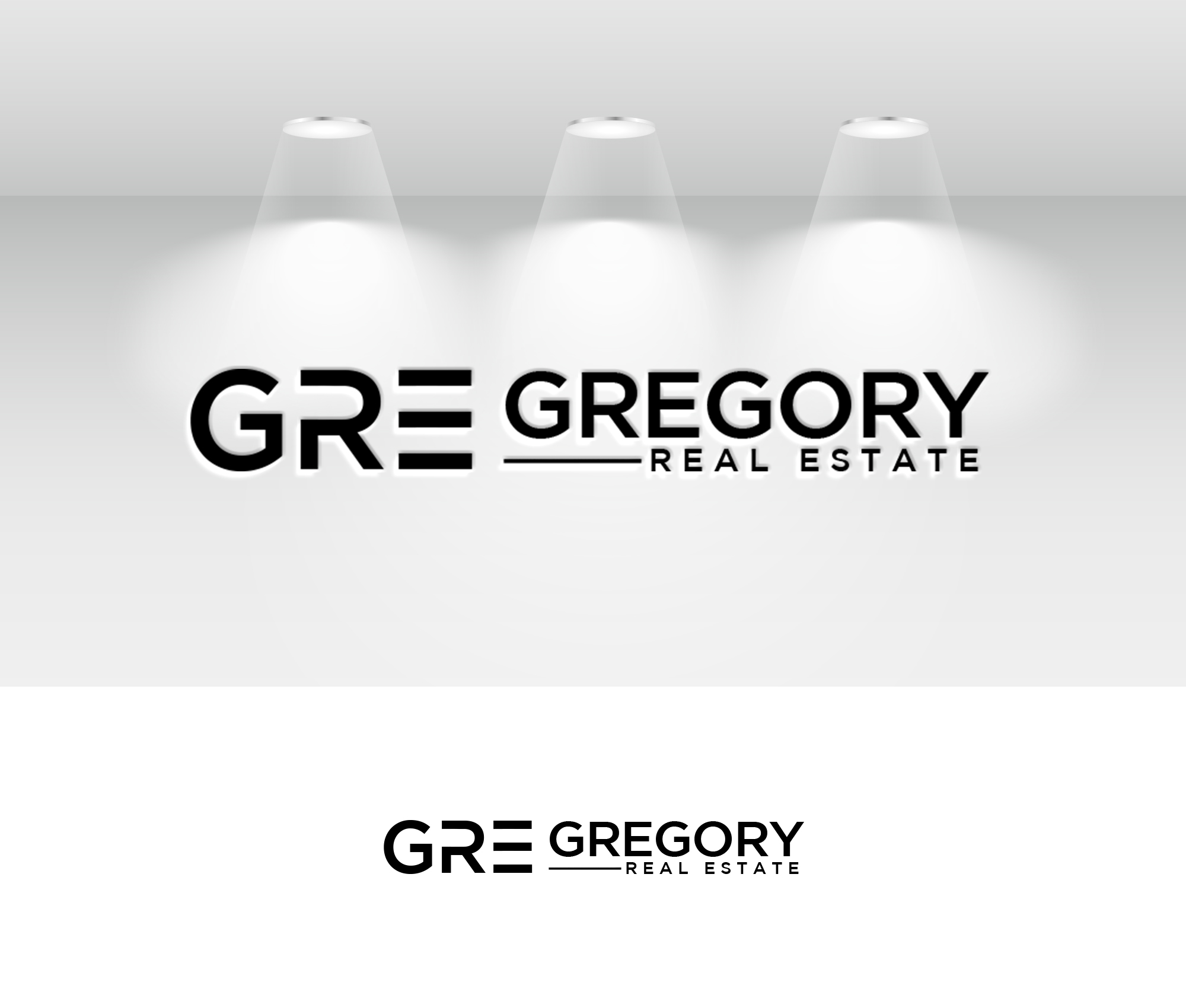 Elegant, Serious, Real Estate Logo Design for Gregory Real Estate by