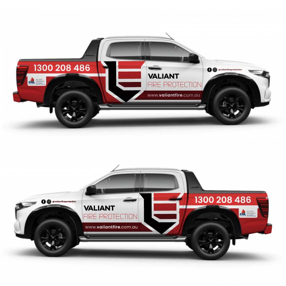 Car Wrap Design by Yoga Tri for Valiant Fire Protection | Design #32439549