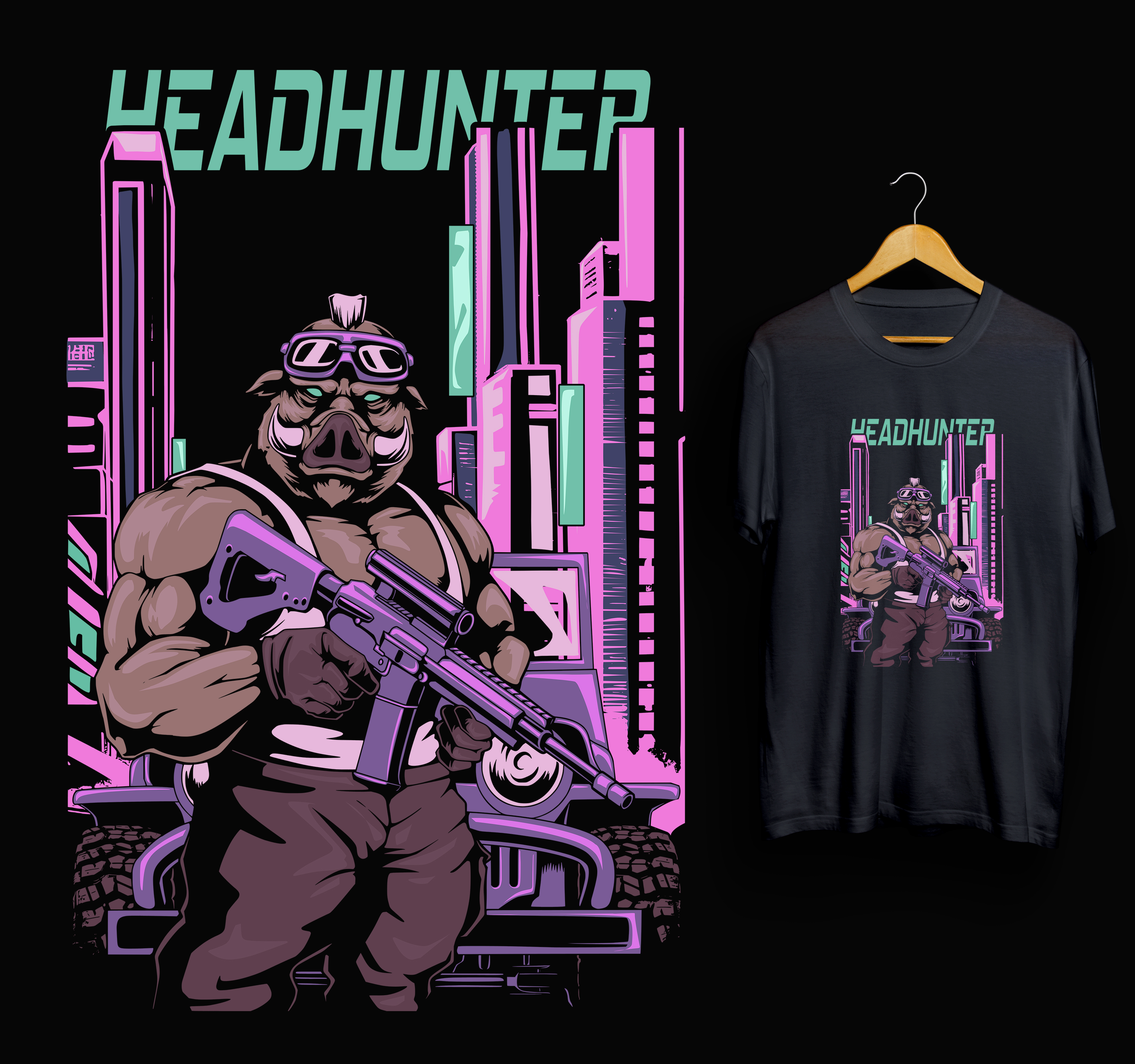 T-Shirt-Design von iqbalyozanda für Nocturnal Beasts | Design #32442837