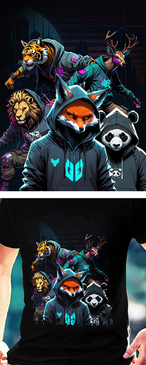 Diseño de Camiseta por Arctic Kitty para Nocturnal Beasts | Diseño: #32454490