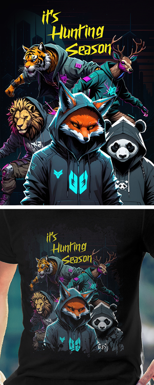 Diseño de Camiseta por Arctic Kitty para Nocturnal Beasts | Diseño: #32455751