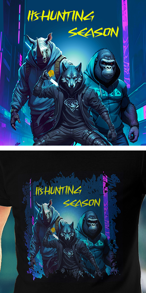Diseño de Camiseta por Arctic Kitty para Nocturnal Beasts | Diseño: #32474846