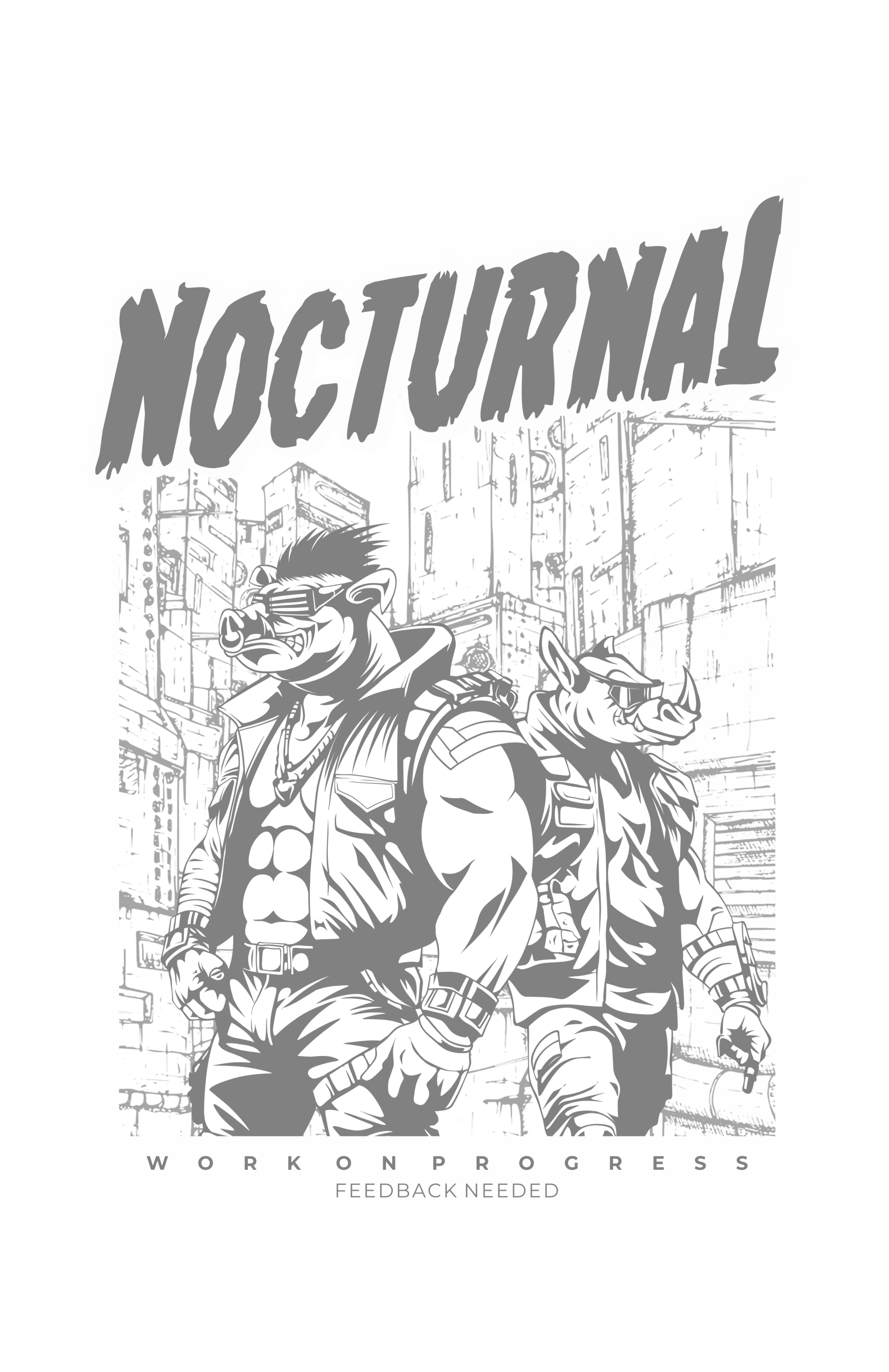 T-shirt Design by guprulsugiyanto for Nocturnal Beasts | Design #32485128