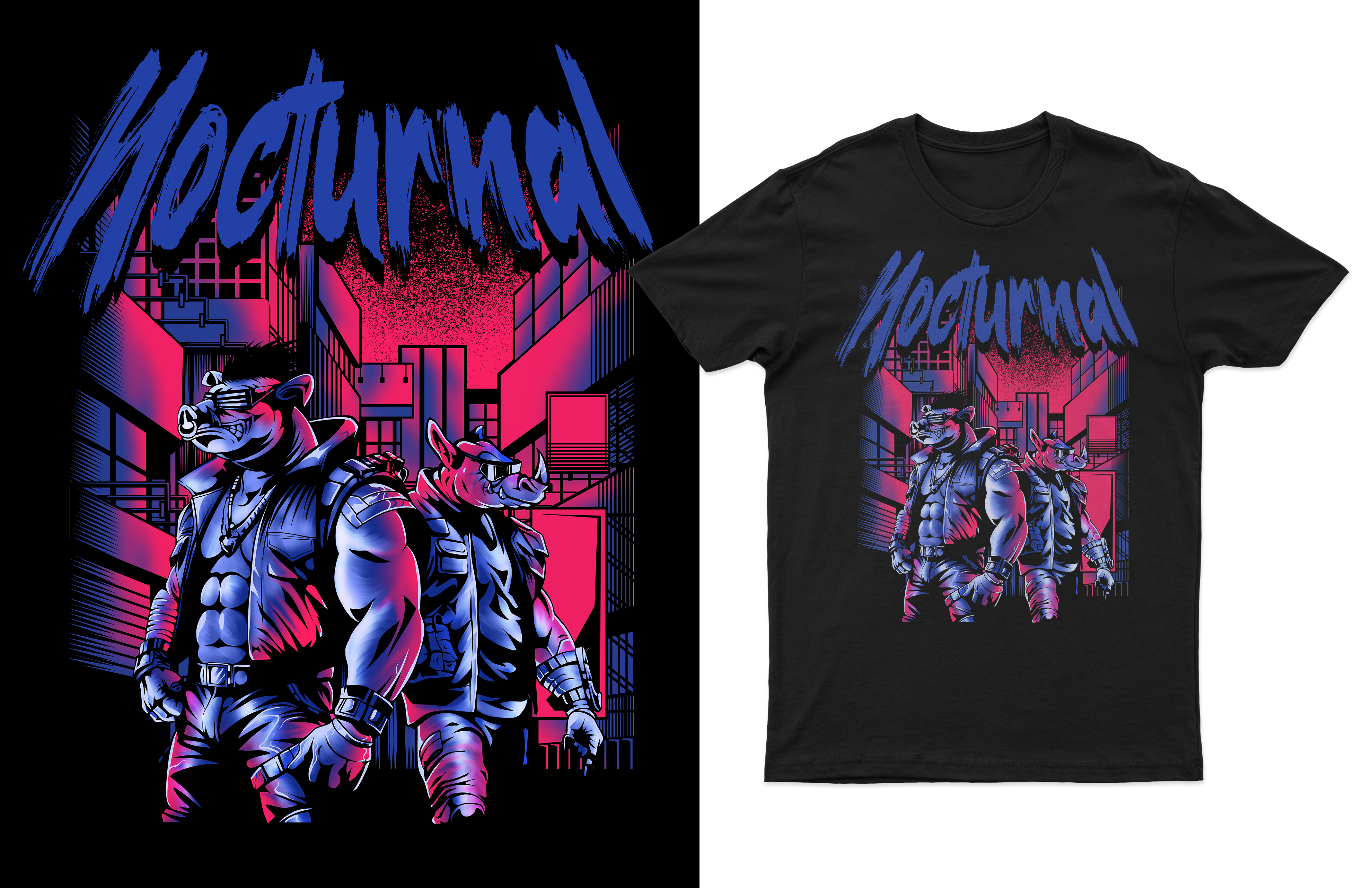T-shirt Design by guprulsugiyanto for Nocturnal Beasts | Design #32499384