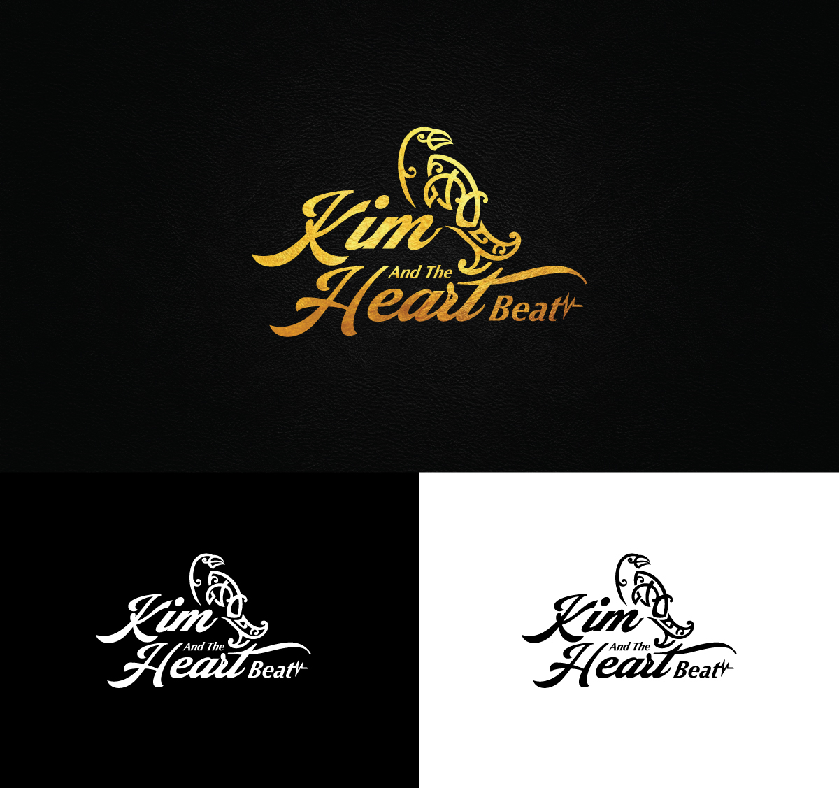 Logo Design by Logo Stock for Kim and the Heart Beat | Design #32441947