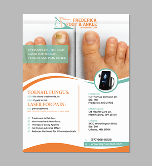 Flyer Design by Thati Designs for Frederick Foot & Ankle | Design: #32447736