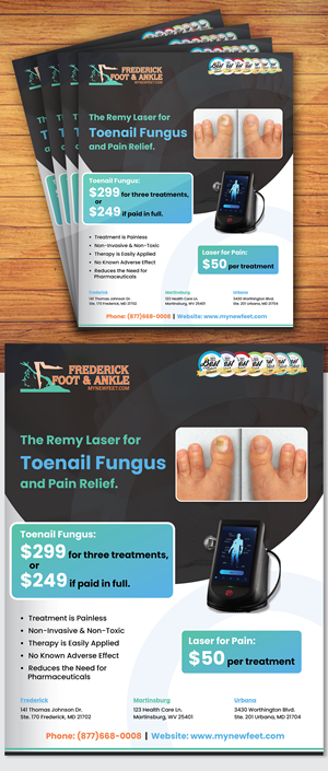 Flyer Design by creativemood438 for Frederick Foot & Ankle | Design: #32447692