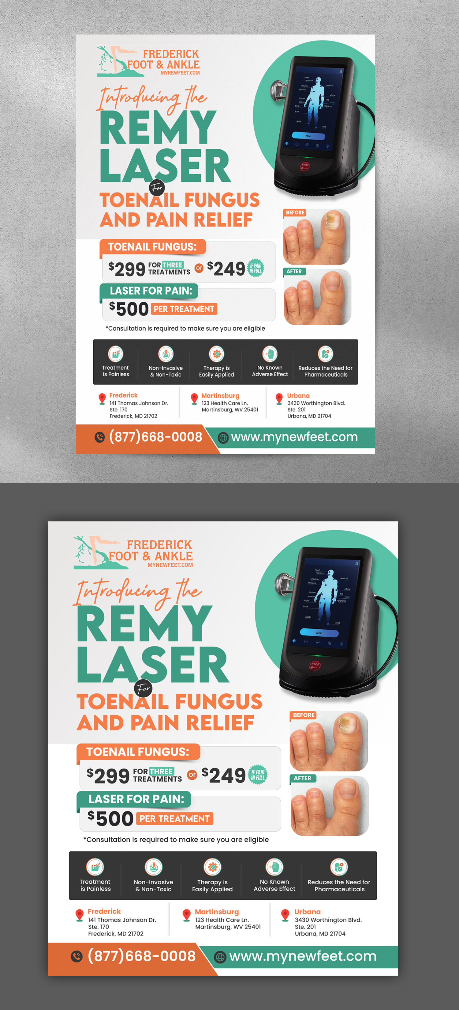 Flyer Design by debdesign for Frederick Foot & Ankle | Design #32447170