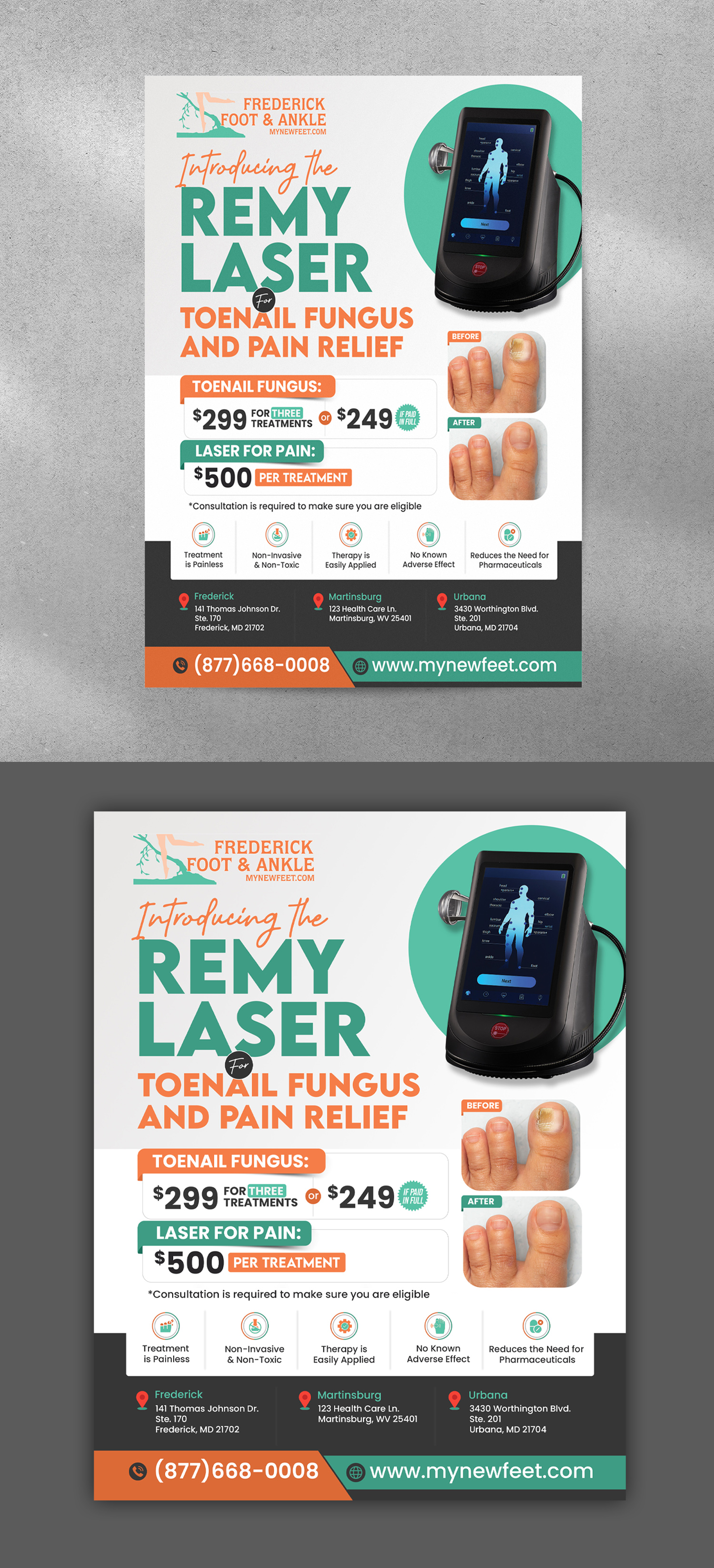 Flyer Design by debdesign for Frederick Foot & Ankle | Design #32447171