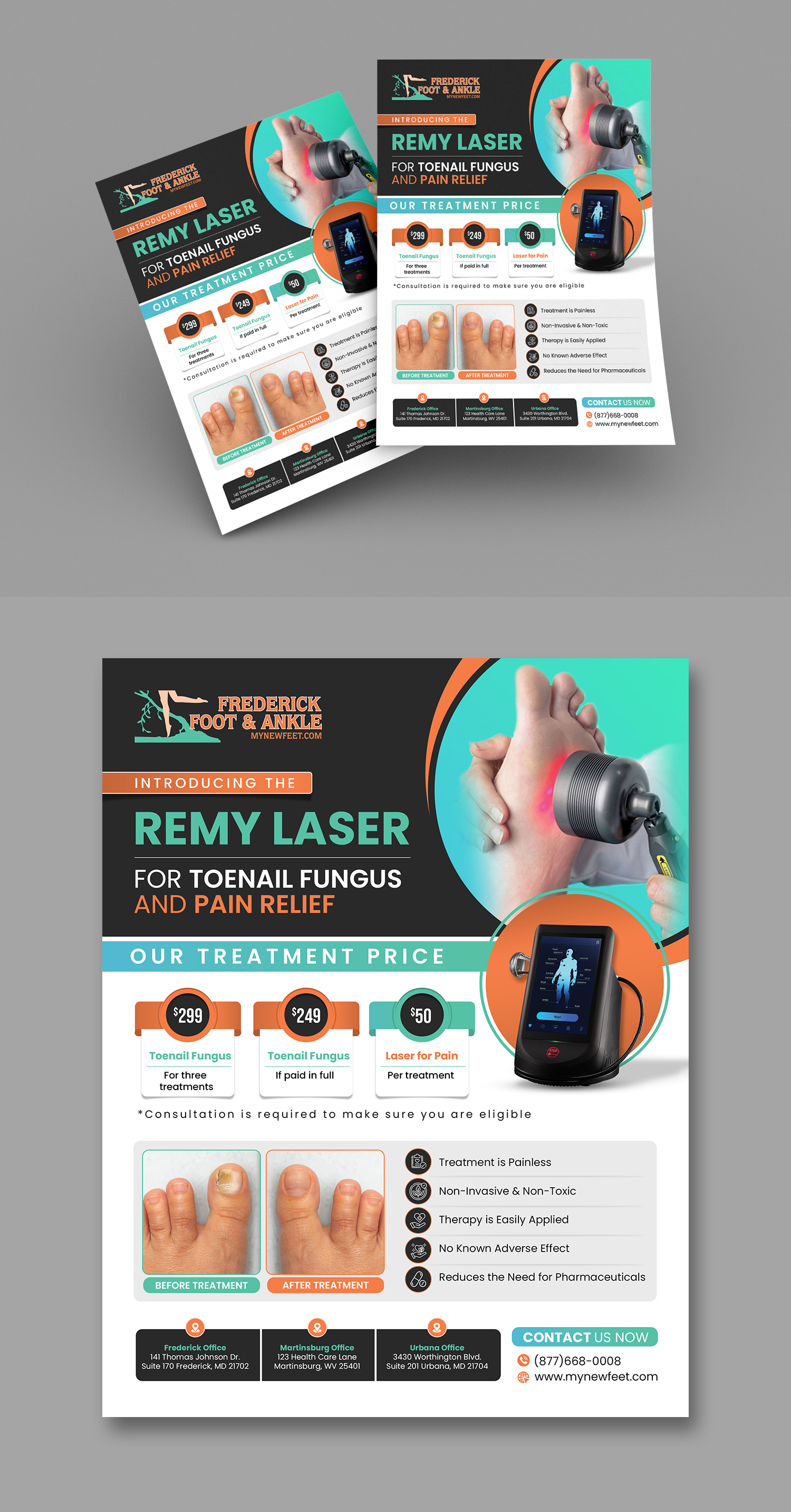 Flyer Design by debdesign for Frederick Foot & Ankle | Design #32447444